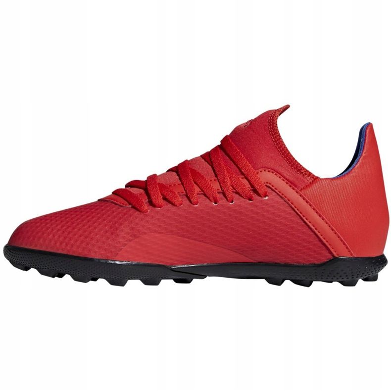 Kopačke Adidas X 18.3 Tf Jr BB9403 raznobojna crvena 2