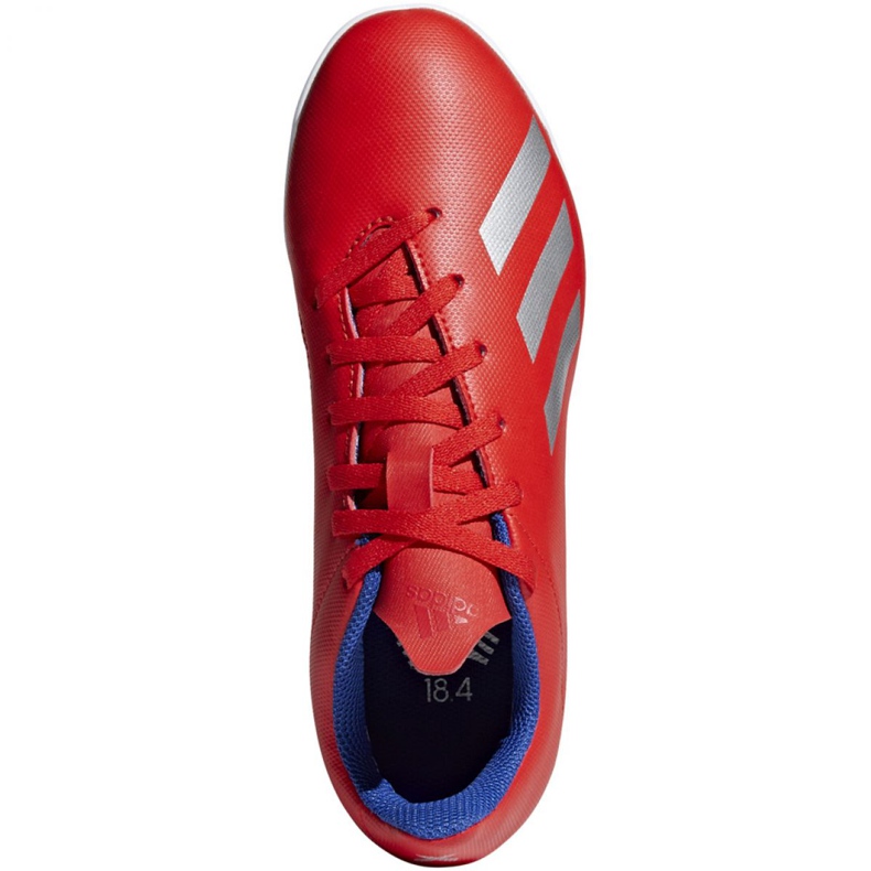 Unutarnje cipele adidas X 18.4 U Jr BB9410 višebojan crvena 1
