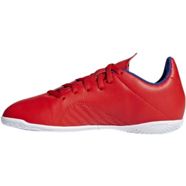 Unutarnje cipele adidas X 18.4 U Jr BB9410 višebojan crvena 2