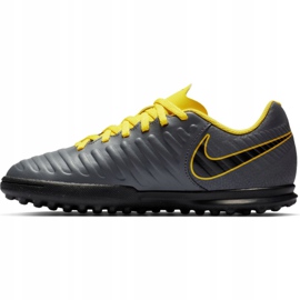 Nike Tiempo Legend 7 Club Tf Jr AH7261-070 nogometne cipele crna siva 1