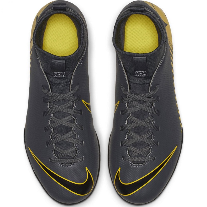 Unutarnje cipele Nike Mercurial Superfly X 6 Club Ic Jr AH7346-070 crno siva 2