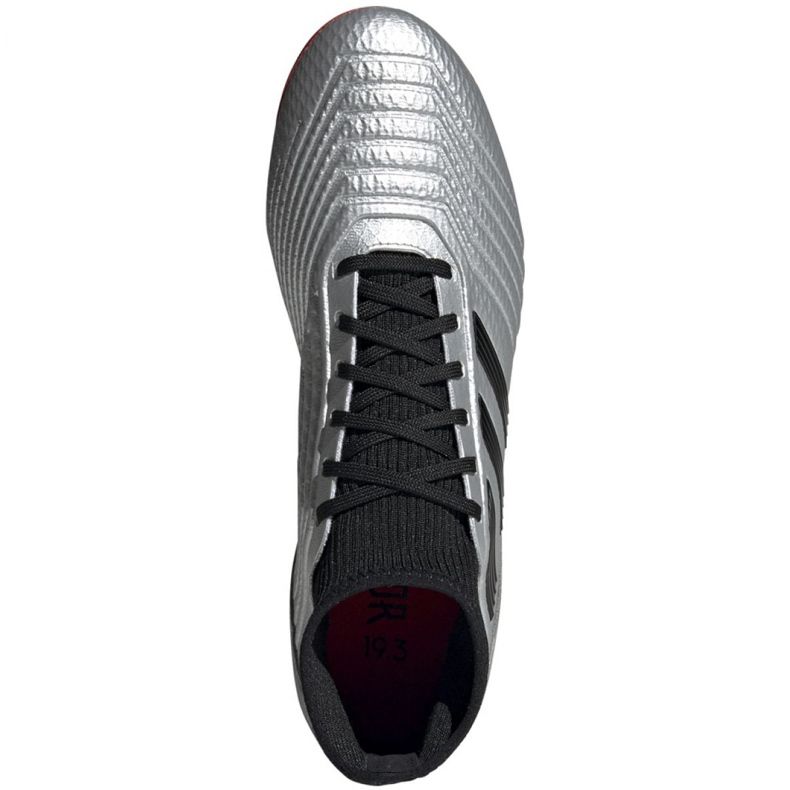 Adidas Predator 19.3 Fg M F35595 kopačke crvena srebro 2