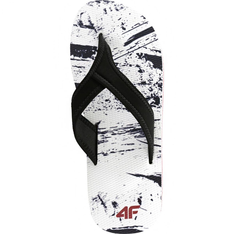 Papuče 4F H4L19 KLM004 90A bijela crna višebojan 1