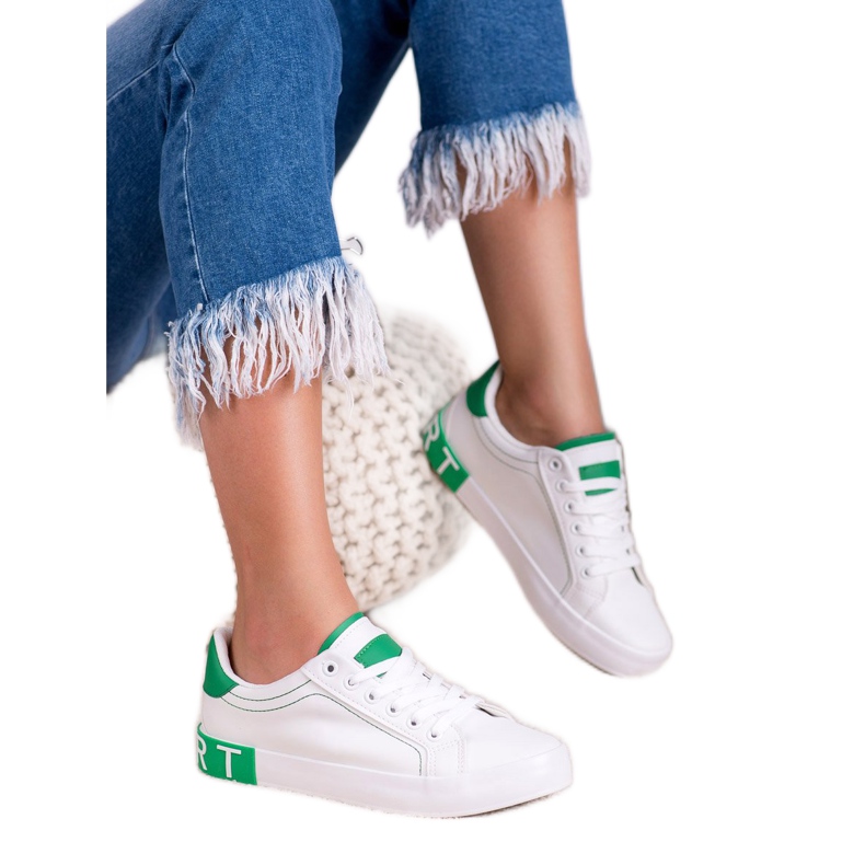 SHELOVET Elegantne tenisice bijela 1