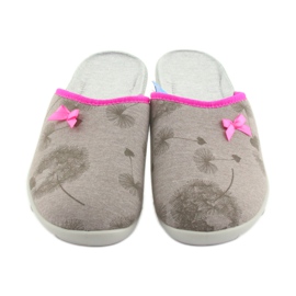 Befado 235d162 sive papuče ružičasta siva 3