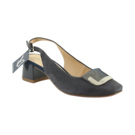 Ženske sandale Caprice s kopčom 29500 tamnoplava 1