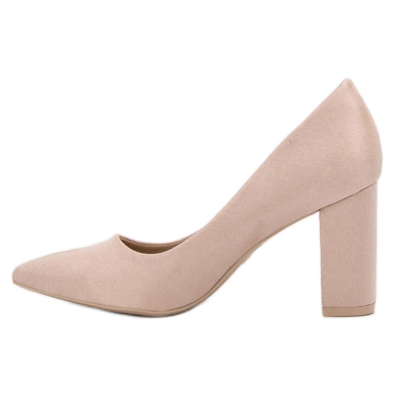 Diamantique Bež pumpe od antilopa 1