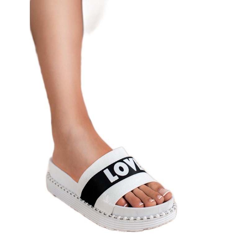 Erynn Obožavam papuče od antilopa bijela 2