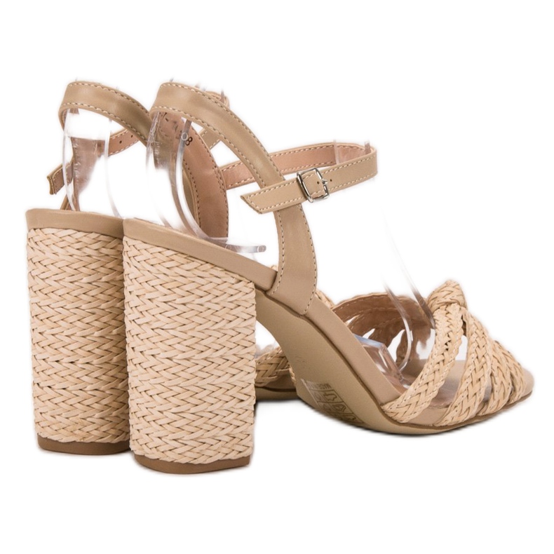 Pletene sandale VICES smeđa 1