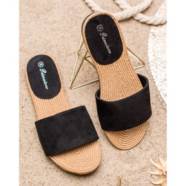 Primavera Papuče od antilopa crna 2