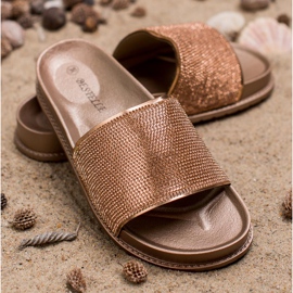 Bestelle Gumene papuče s kubnim cirkonijem žuta boja 2