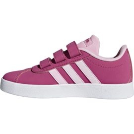 Adidas Vl Court 2.0 Cmf C ružičaste cipele Jr F36394 ružičasta 2