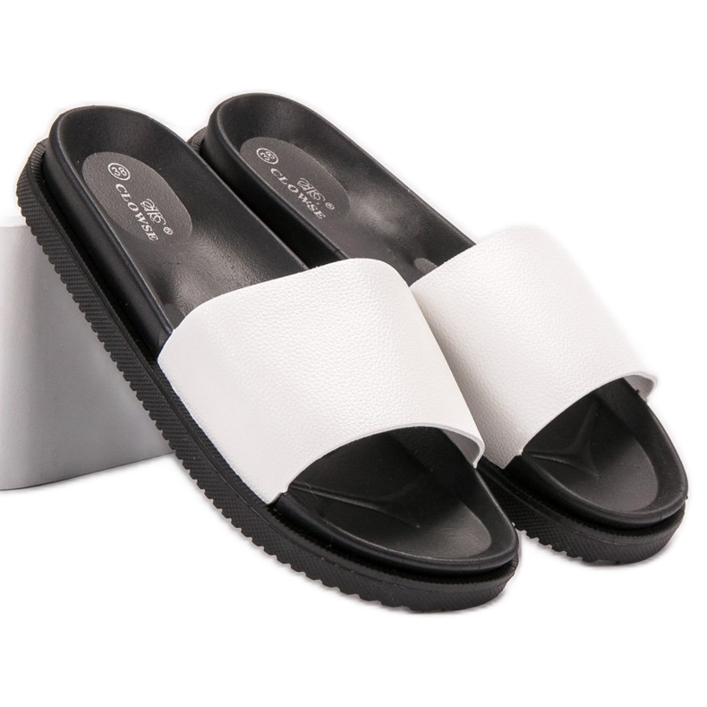 Clowse Ženske bijele papuče bijela 1