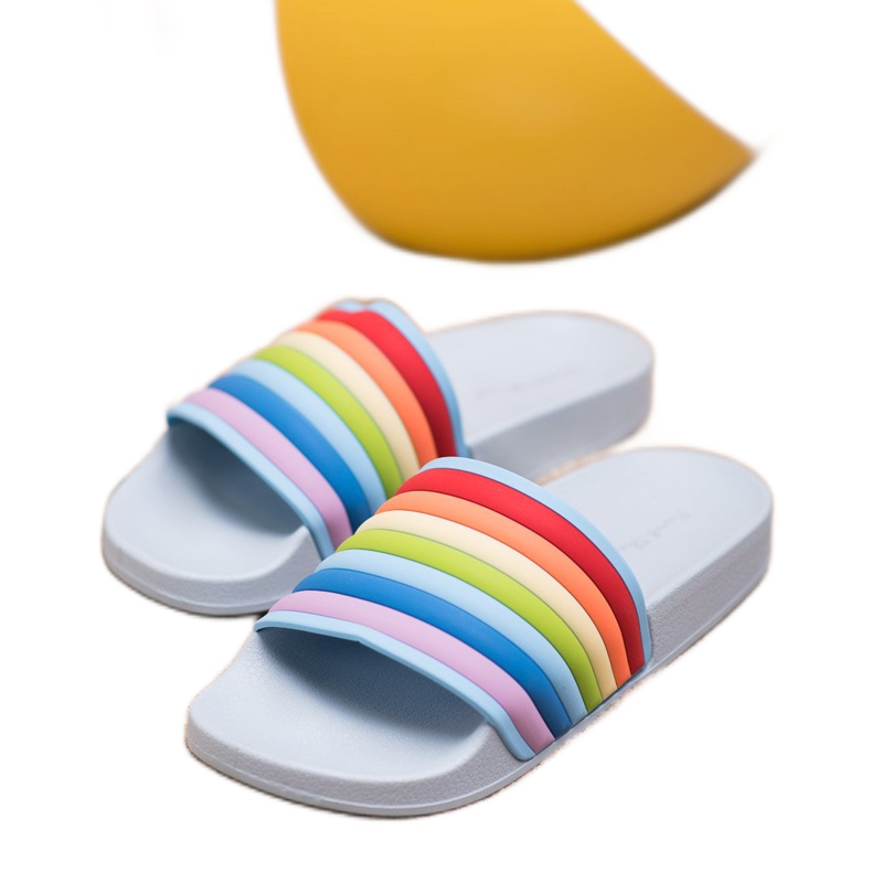 Sweet Shoes Šarene gumene japanke plava raznobojna 2