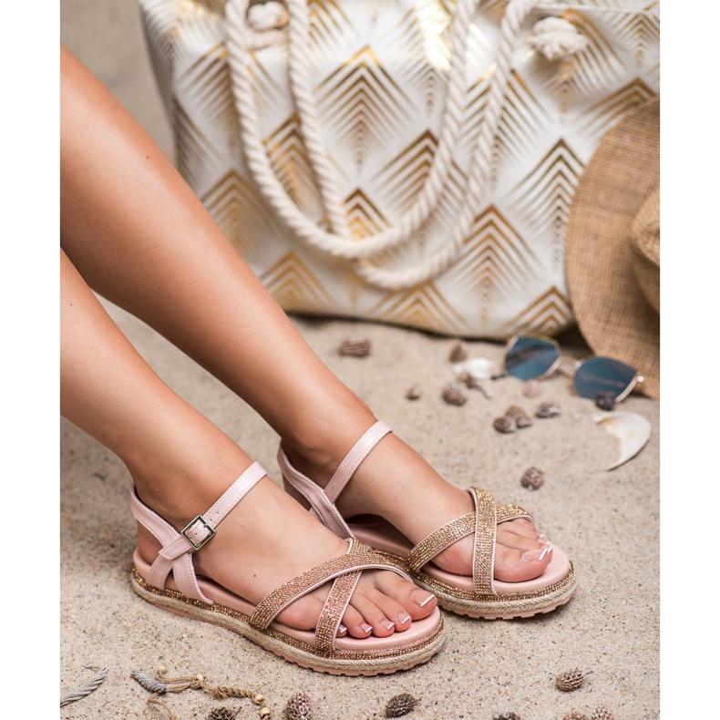 SHELOVET Ružičaste ženske sandale ružičasta 1