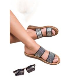 Seastar Papuče s kubnim cirkonijem crna 2