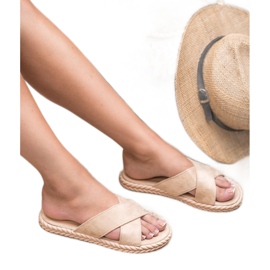 SHELOVET Papuče od antilopa smeđa 1