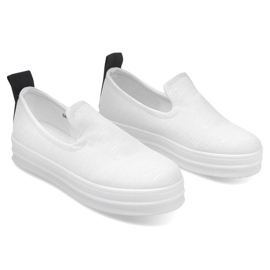 Love Slip-On bijele tenisice na klizanje bijela 1