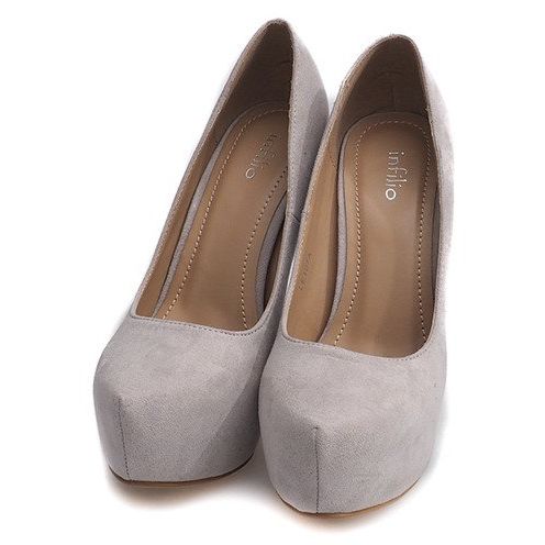 Štikle od antilopa na sivoj platformi LE107A siva 1