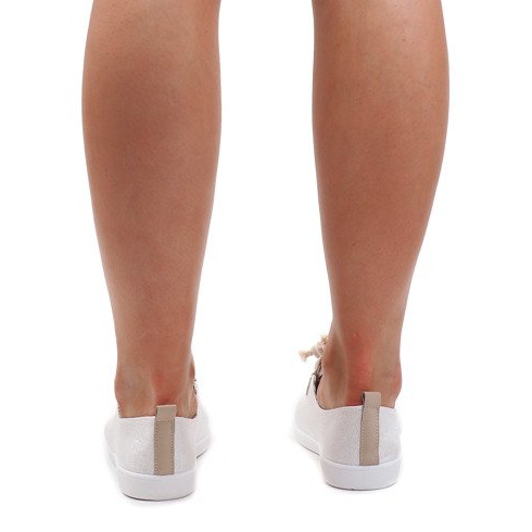 VT80-3 Srebrne tenisice na vezanje siva 2