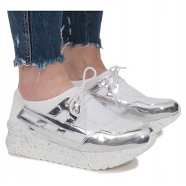 Bijele sportske tenisice na platformi Calixte bijela 1