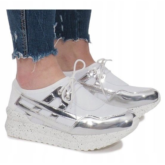 Bijele sportske tenisice na platformi Calixte bijela 1