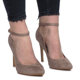 Khaki pumpe na rajskoj peti raznobojna zelena 2