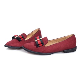 Crvene slip-on cipele s Rossa mašnom crvena 1