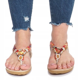 Zlatne ravne sandale s dijamantima Sprat zlatna 1