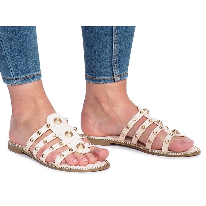 Bež papuče s Rabelle klinovima 1