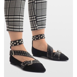 Crne cipele na klizanje s vijcima B12-8 crna 1