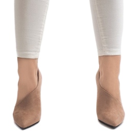 Ružičaste asimetrične štikle C82A ružičasta 2