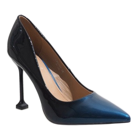 Tamnoplave lakirane potpetice LE030P plava 1