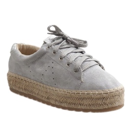 Espadrile s sivim vezicama BB01 siva 1