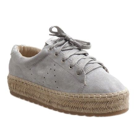 Espadrile s sivim vezicama BB01 siva 1