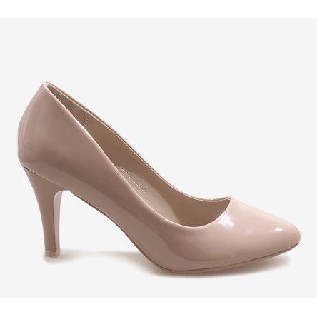 Klasične bež lakirane štikle B-42 2