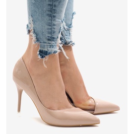 Asimetrične štikle s ružičastim lakom GH11541 ružičasta 2