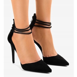 Crne pumpe na iglici 6941-P crna 1