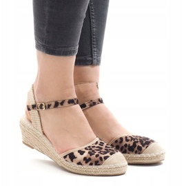 Leopard sandale na klin espadrile LLI-3M88-51 višebojan 1
