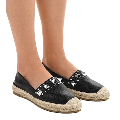 Crne espadrile sa 1706 klinova crna 1