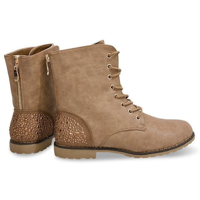 Bogato ukrašene čizme 1511-8 Khaki raznobojna zelena 1