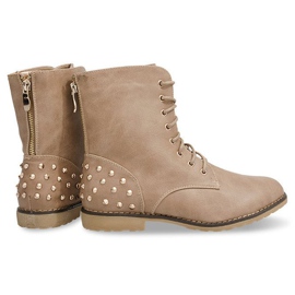 Bogato ukrašene čizme 1511-2 Khaki višebojan zelena 2