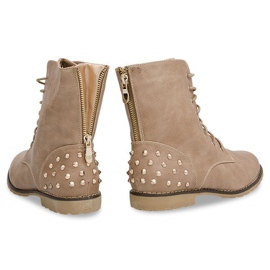 Bogato ukrašene čizme 1511-2 Khaki višebojan zelena 1