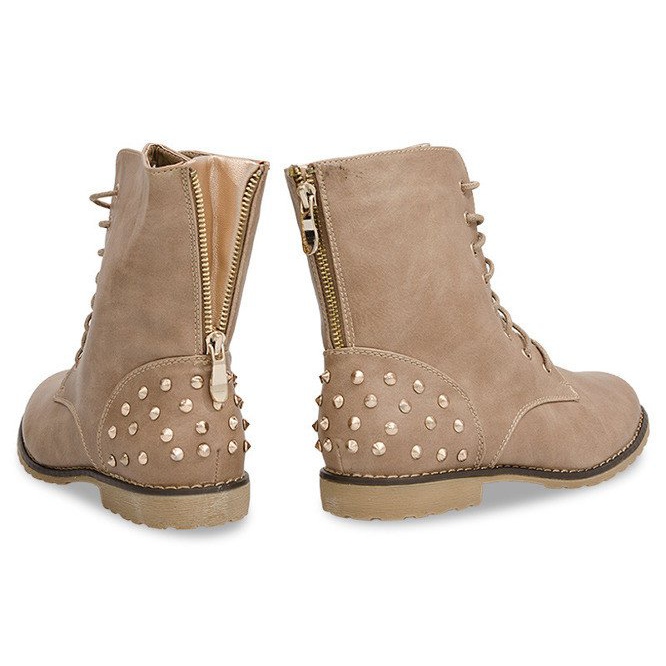 Bogato ukrašene čizme 1511-2 Khaki višebojan zelena 1