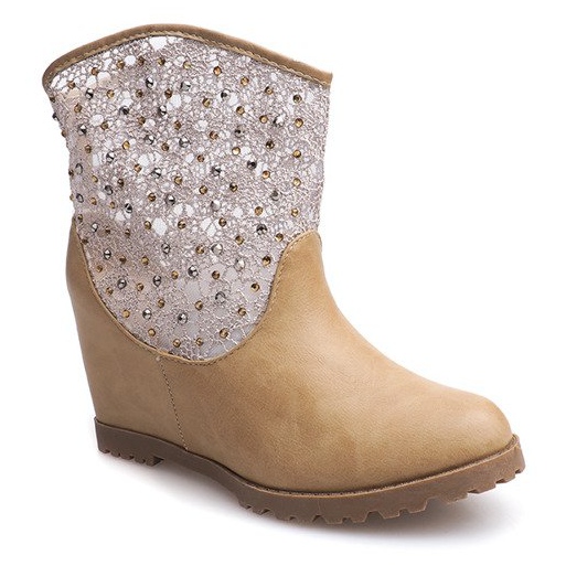 Ažurne gležnjače 7010 -16 kaki 1