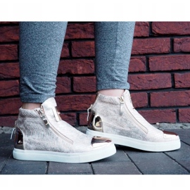 Visoke tenisice Q55 zlatne zlatna 1