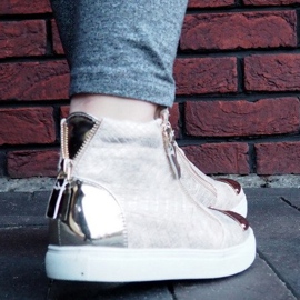 Visoke tenisice Q55 zlatne zlatni 2