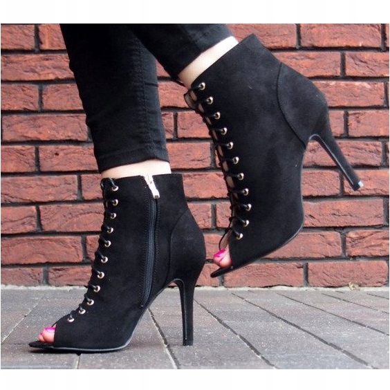 Čizme / otvorene čizme Laila 5003 Crna 2