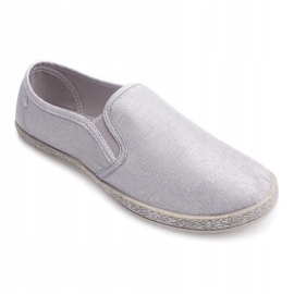 Sjajne tenisice Espadrilles B740 Srebrna siva 1