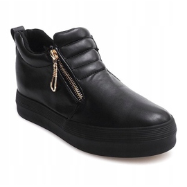 Tenisice s visokim klinom Creepers H42 Crna 1
